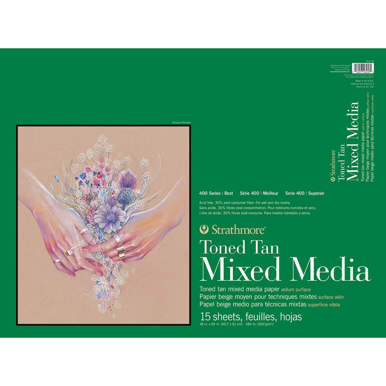 Strathmore® 400 Series Recycled Toned Tan Mixed Media Paper Pad